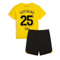 Echipament fotbal Borussia Dortmund Niklas Sule #25 Tricou Acasa 2023-24 pentru copii maneca scurta (+ Pantaloni scurti)